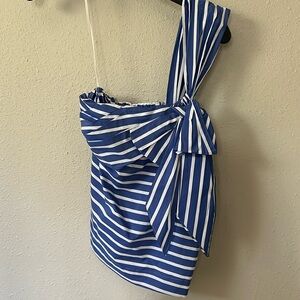 Jcrew one shoulder top